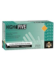 MFXL562 image(2) - Microflex HIGH FIVE PF INDUST GRADE LATEX GLOVES MEDIUM