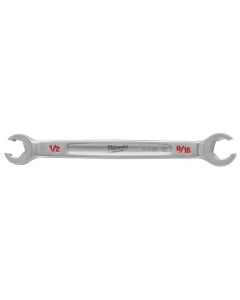 MLW45-96-8302 image(0) - Milwaukee Tool 1/2" X 9/16" Double End Flare Nut Wrench