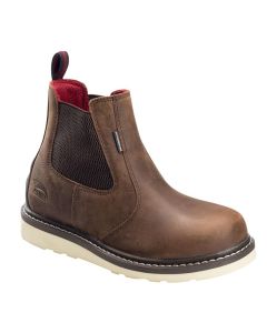 Avenger Work Boots Wedge Romeo Series - Men's Boots - Soft Toe - EH|SR|PR - Brown/Black -Size: 10.5W