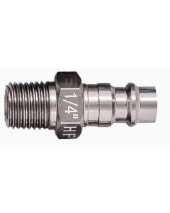 TRF12-924-10 image(0) - 1/4" Coupler Plug with 1/4" Male thread HI-FLO Aluminum- Pack of 10