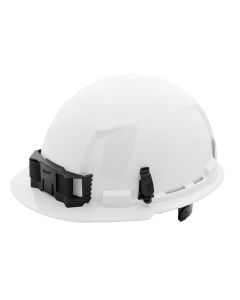 MLW48-73-1120 image(0) - White Front Brim Hard Hat w/6pt Ratcheting Suspension - Type 1, Class E