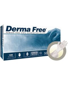 MFXDF850XL image(0) - Microflex DERMAFREE VINYL EXAM GLOVES XL 100PK