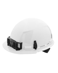 MLW48-73-1100 image(0) - White Front Brim Hard Hat w/4pt Ratcheting Suspension - Type 1, Class E