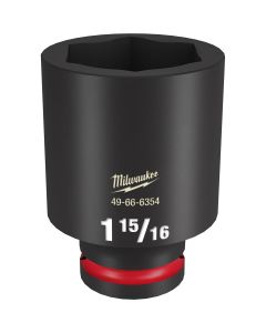 MLW49-66-6354 image(0) - Milwaukee Tool SHOCKWAVE Impact Duty  3/4"Drive 1-15/16" Deep 6 Point Socket