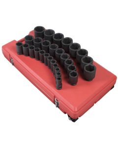 SUN4695 image(1) - Sunex 3/4" Drive 29 Piece SAE Deep Impact Socket Set