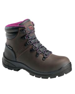 FSIA8125-8.5M image(0) - Avenger Work Boots Builder Series - Women's Boots - Steel Toe - IC|EH|SR - Brown/Black - Size: 8.5M