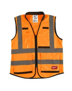 MLW48-73-5054 image(0) - Milwaukee Tool Class 2 High Visibility Orange Performance Safety Vest - 4XL/5XL