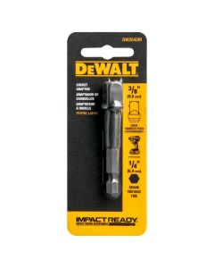 DWTDW2542IRG image(0) - DeWalt 1/4" HEX TO 3/8" SQ IMP READY SOCKT ADPT