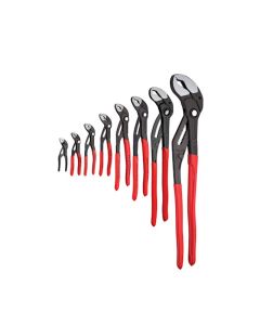 KNP9K0080149US image(0) - KNIPEX Cobra&reg; QuickSet Water Pump Pliers Set contains 4", 5", 6", 7", 10", 12", 16" and 22"