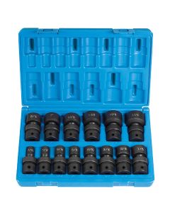 GRE1714U image(0) - Grey Pneumatic 1/2"DR 12PT SAE UNIVERSAL SET