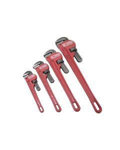 KTI49000 image(0) - K Tool International Pipe Wrench Set 4 Piece : 8". 10". 14". 18"