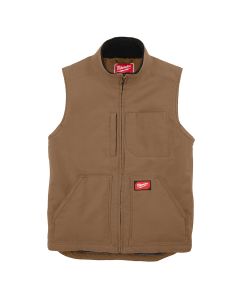 MLW801BR-L image(1) - Milwaukee Tool HEAVY DUTY SHERPA-LINED VEST - BROWN L