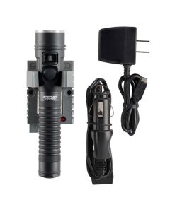 STL74431 image(1) - Streamlight Strion 2020 Rechargeable LED Flashlight - Black: Rechargeable battery, 120V/100V AC & 12V DC Charge Cords, (1) Holder