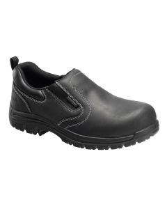 Avenger Work Boots Foreman Series - Men's Low Top Slip-On Shoes - Composite Toe - IC|EH|SR - Black/Black - Size: 10M