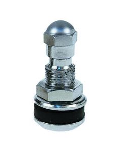 HALTV-575-HP image(0) - Haltec Low Profile Chrome Tire Valve - Bag of 10