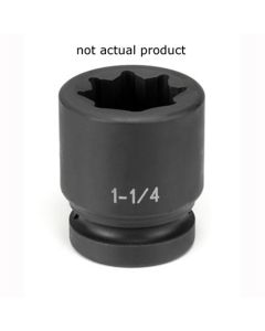 Grey Pneumatic SOC 1-3/4 1"D IMP 8PT BLK