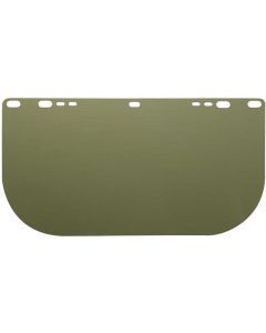 SRW29097 image(0) - Jackson Safety Jackson Safety - Replacement Windows for F20 Polycarbonate Face Shields - Medium Green - 8" x 15.5" x.040" - E Shaped - Unbound - (36 Qty Pack)