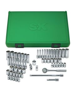 SKT91860 image(0) - S K Hand Tools Skt Set 1/4" Dr. Fract & Metric 60Pc