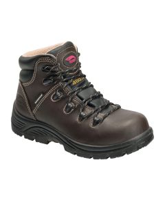 FSIA7130-5.5M image(0) - Avenger Work Boots Framer Series - Women's High Top Work Boots - Composite Toe - IC|EH|SR|PR - Brown/Black - Size: 5.5M