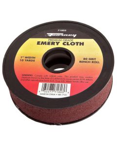 FOR71803 image(0) - Forney Industries Emery Cloth Bench Roll, 80 Grit