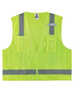 ERG24025 image(0) - 8249Z L/XL Lime Type R Class 2 Surveyors Vest