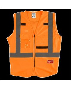 MLW48-73-5074 image(1) - Milwaukee Tool Class 2 High Visibility Orange  Safety Vest - 4XL/5XL (CSA)