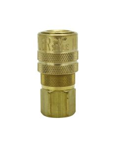 MILS715 image(0) - Milton Industries Industrial Coupler 1/4" NPT Female Brass Air Coupler, M-STYLE&reg; Quick Connect Air Coupler, S-715