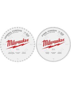 MLW48-40-1232 image(2) - Milwaukee Tool Circular Saw Two-Pack Wood Cutting Blades 12" 44T + 80T