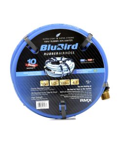 BLBBB1210 image(0) - BluBird BluBird Rubber Air Hose 1/2 in. x 10 ft.