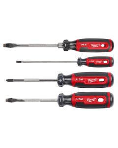 MLWMT200-4 image(0) - Milwaukee Tool 4PC Cushion Grip Screwdriver Set (USA)