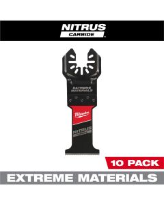 Milwaukee Tool NITRUS CARBIDE Extreme Materials Universal Fit OPEN-LOK Multi-Tool Blade 10PK