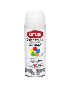 DUP51502 image(0) - Krylon Colormaster Paint Flat White 12 oz.