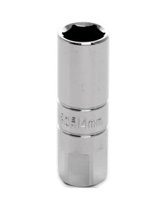 WLMW38166 image(0) - Wilmar Corp. / Performance Tool 3/8" Dr 14mm Sprk Plg Skt