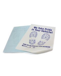 One Color, Blue Footprint on Poly-Back paper