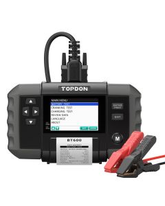TOPBT600 image(1) - Topdon BT600 - 12V Battery & 12V/24V System Tester w/Built-in Printer