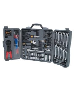 WLMW1519 image(1) - Wilmar Corp. / Performance Tool TOOL SET 265PC TRI-FOLD W/CABLE TIES