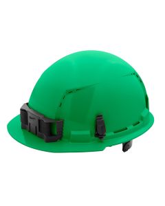 MLW48-73-1226 image(0) - Green Front Brim Vented Hard Hat w/6pt Ratcheting Suspension - Type 1, Class C