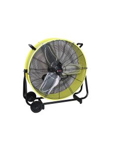 KTI77740 image(0) - K Tool International 24" Direct Drive Tilting Industrial Drum Fan, Safety Yellow