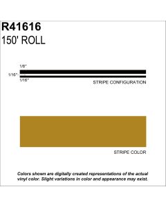 SHR41616 image(0) - MS, 1/4" X 150'; Gold Metallic