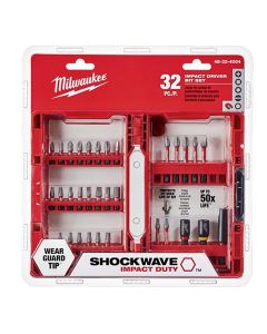 MLW48-32-4004 image(0) - Milwaukee Tool SHOCKWAVE Impact Duty Driver Bit Set - 32PC