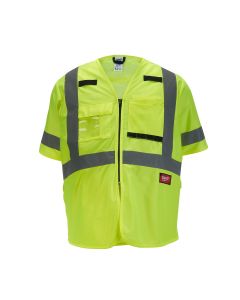 MLW48-73-5143 image(0) - Milwaukee Tool Class 3 High Visibility Yellow Safety Vest - 2XL/3XL