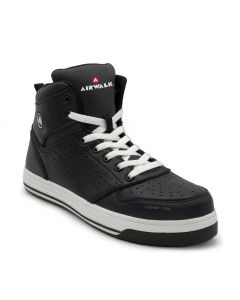 FSIAW6450-8.5M image(0) - Airwalk AIRWALK - ARENA MID Series - Men's Mid Top Shoe - CT|EH|SR - Black/White - Size: 8.5M