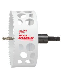 MLW49-56-9689 image(0) - Milwaukee Tool 4-1/2" Hole Dozer Bi-Metal Hole Saw with Arbor