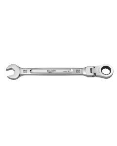 MLW45-96-9622 image(0) - Milwaukee Tool 22mm Flex Head Ratcheting Combination Wrench