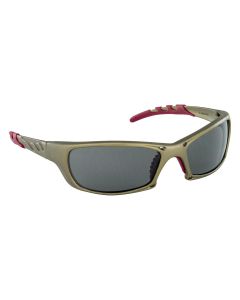 SAS542-0101 image(0) - GTR Safe Glasses w/ Gold Frames and Shade Lens in Polybag