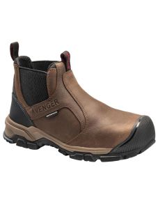 FSIA7340-11.5W image(0) - Avenger Work Boots Ripsaw Romeo Series - Men's Mid-Top Slip-On Boots - Aluminum Toe - IC|EH|SR|PR - Brown/Black - Size: 11.5W