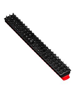 13" 72 Tool Magnetic Bit Bar - Red/Black