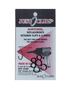 JSC380-12 image(1) - Just Clips 12PACK 3/8 ANVIL RETAINER CLIP REFILL KIT