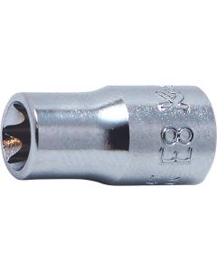 KKN2425-E6 image(0) - Ko-ken USA 1/4 Sq. Dr. TORX&Acirc;&reg; E6 Socket - Length 22mm