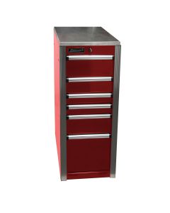 HOMHX08015063 image(0) - Homak Manufacturing HXL 6-Drawer Side Cabinet - Red